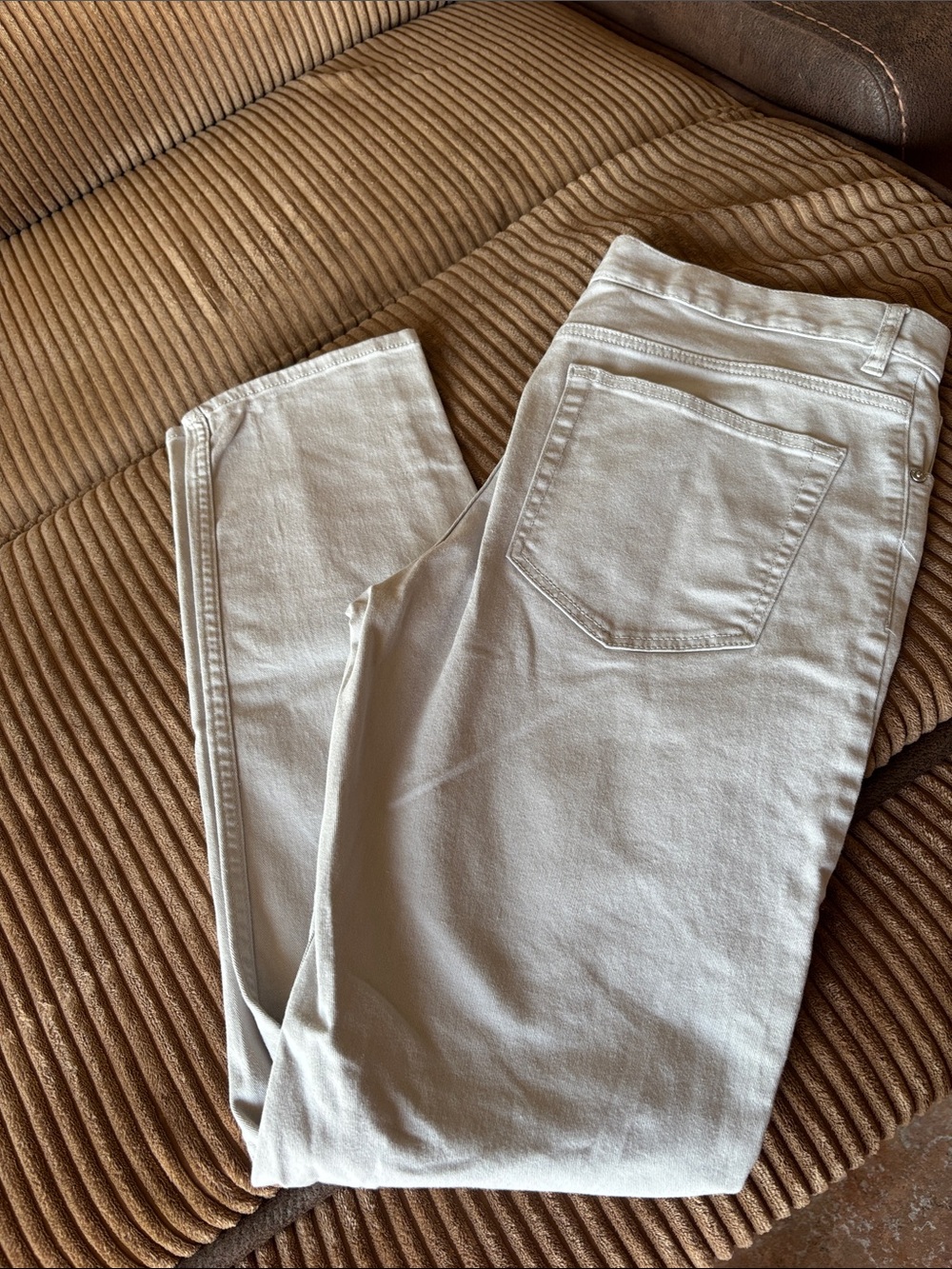 H&M Women's Cream Skinny Jeans